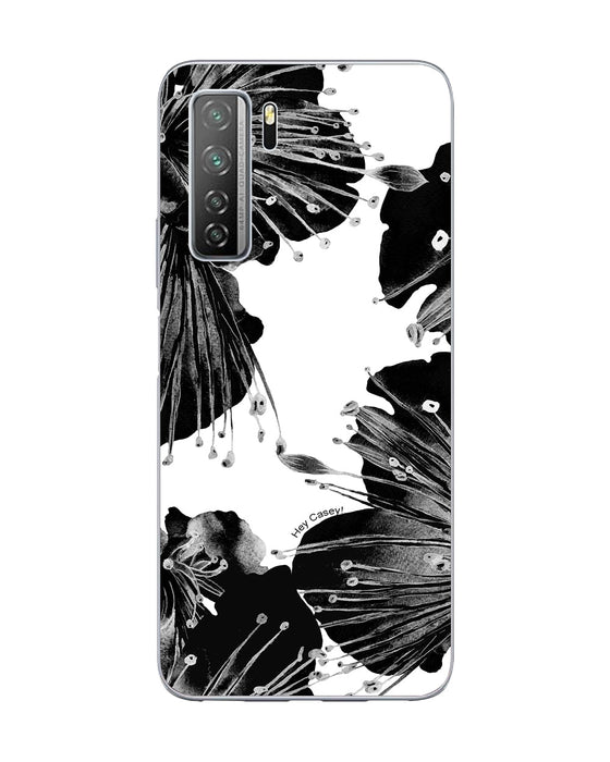 Hey Casey! Black Floral Phone Case for iPhone Samsung Huawei