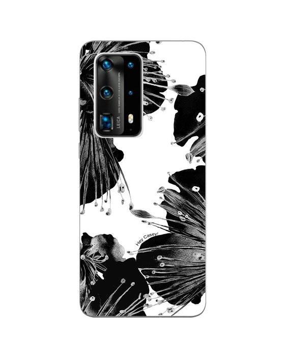 Hey Casey! Black Floral Phone Case for iPhone Samsung Huawei