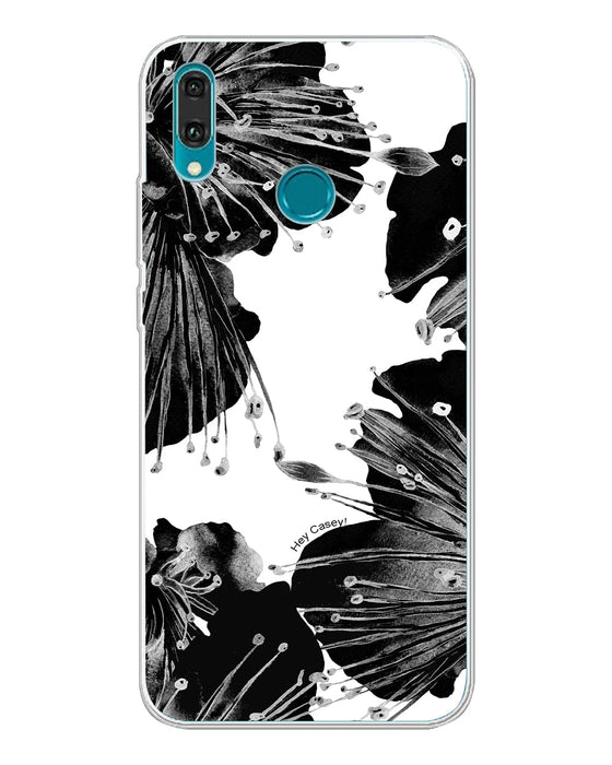 Hey Casey! Black Floral Phone Case for iPhone Samsung Huawei