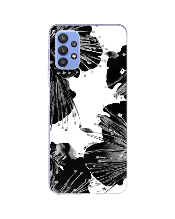 Hey Casey! Black Floral Phone Case for iPhone Samsung Huawei