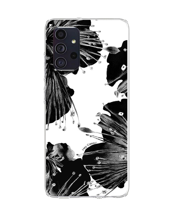 Hey Casey! Black Floral Phone Case for iPhone Samsung Huawei