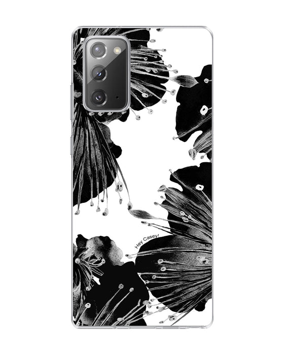 Hey Casey! Black Floral Phone Case for iPhone Samsung Huawei