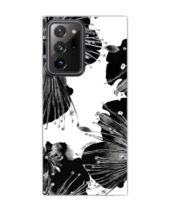Hey Casey! Black Floral Phone Case for iPhone Samsung Huawei