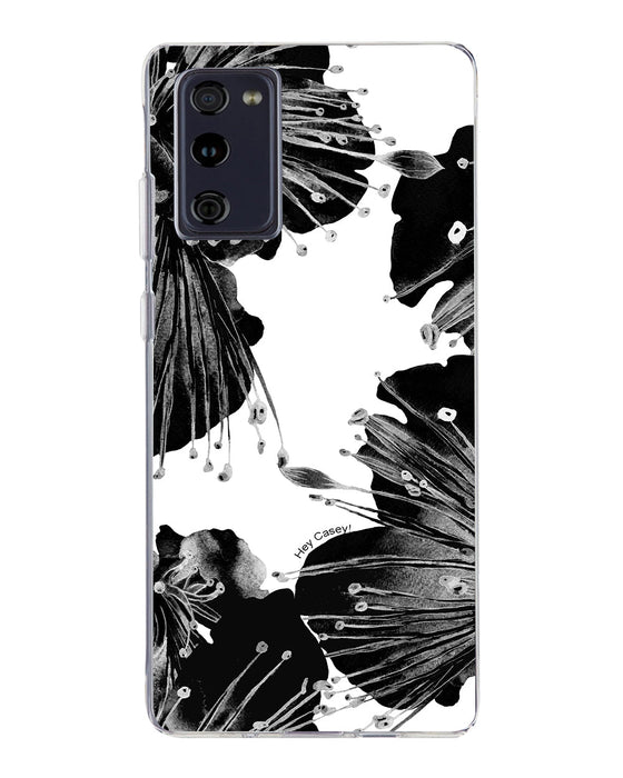 Hey Casey! Black Floral Phone Case for iPhone Samsung Huawei