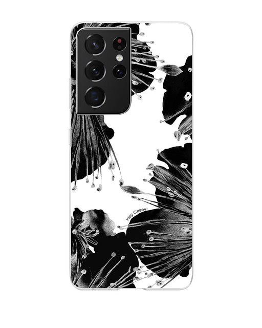 Hey Casey! Black Floral Phone Case for iPhone Samsung Huawei