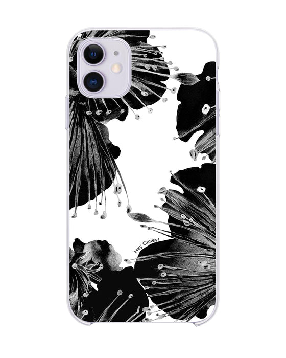 Hey Casey! Black Floral Phone Case for iPhone Samsung Huawei