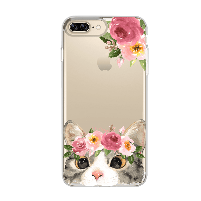 Hey Casey! Floral Kitty Phone Case for iPhone Samsung Huawei