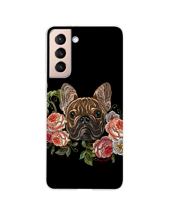 Hey Casey! Floral Frenchie Phone Case for iPhone Samsung Huawei
