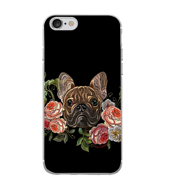 Hey Casey! Floral Frenchie Phone Case for iPhone Samsung Huawei