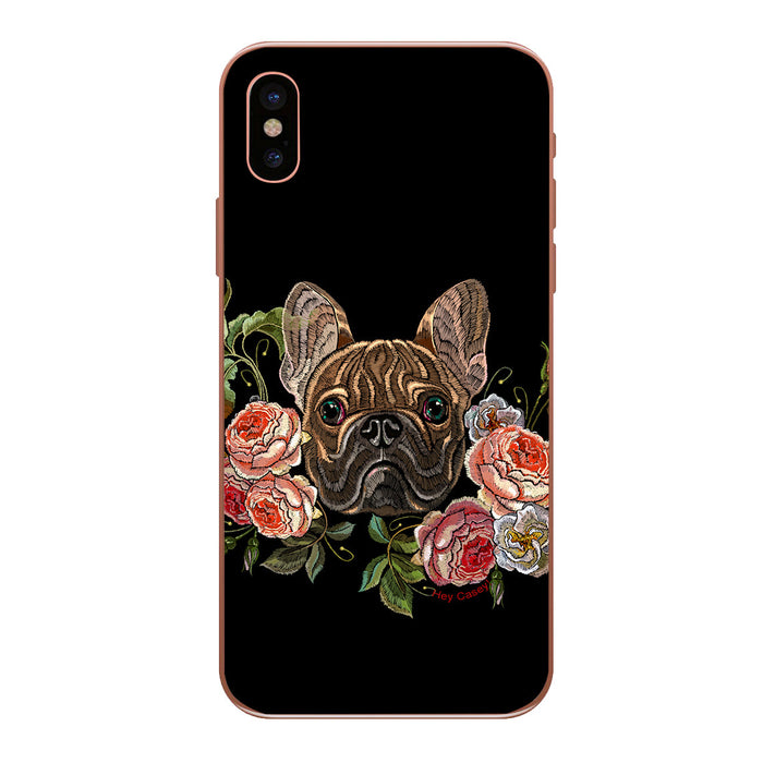 Hey Casey! Floral Frenchie Phone Case for iPhone Samsung Huawei