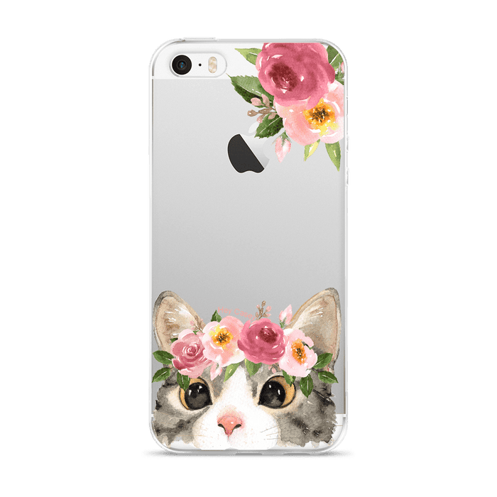 Hey Casey! Floral Kitty Phone Case for iPhone Samsung Huawei