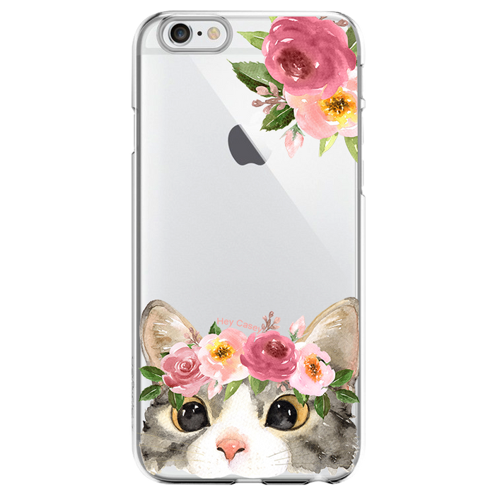 Hey Casey! Floral Kitty Phone Case for iPhone Samsung Huawei