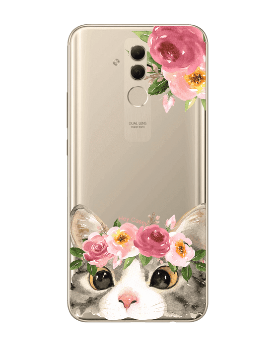 Hey Casey! Floral Kitty Phone Case for iPhone Samsung Huawei