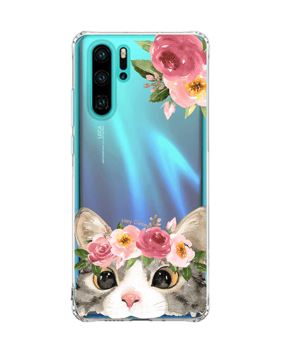 Hey Casey! Floral Kitty Phone Case for iPhone Samsung Huawei