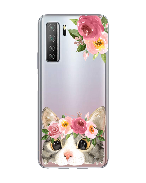 Hey Casey! Floral Kitty Phone Case for iPhone Samsung Huawei
