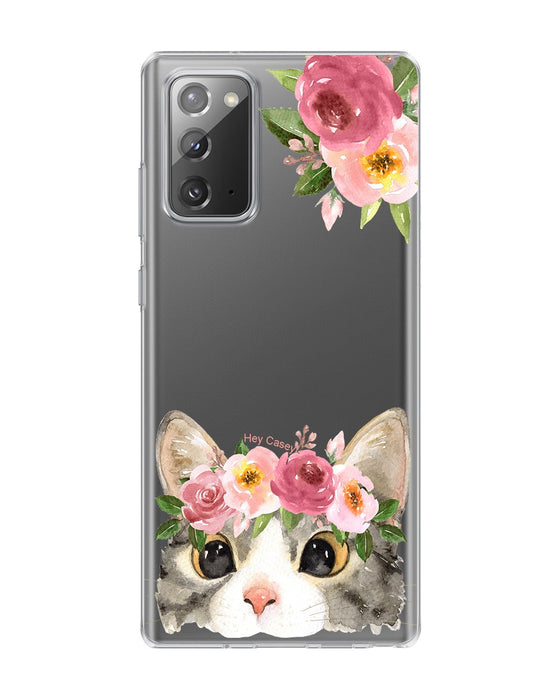Hey Casey! Floral Kitty Phone Case for iPhone Samsung Huawei