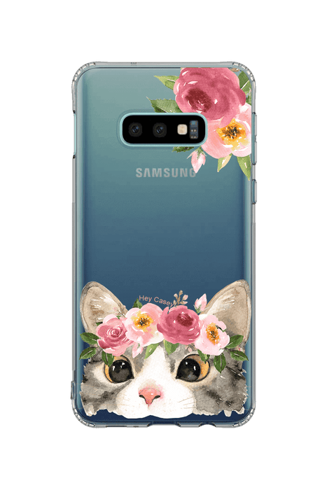 Hey Casey! Floral Kitty Phone Case for iPhone Samsung Huawei