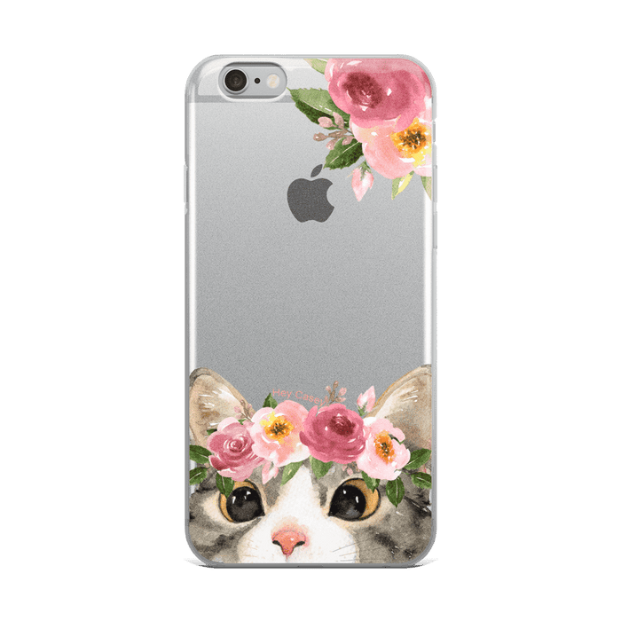 Hey Casey! Floral Kitty Phone Case for iPhone Samsung Huawei
