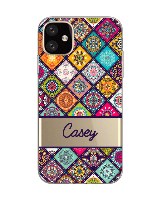 Hey Casey! Mandala Patchwork Phone Case for iPhone Samsung Huawei
