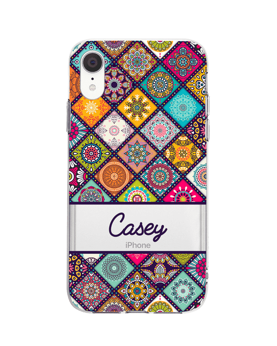 Hey Casey! Mandala Patchwork Phone Case for iPhone Samsung Huawei