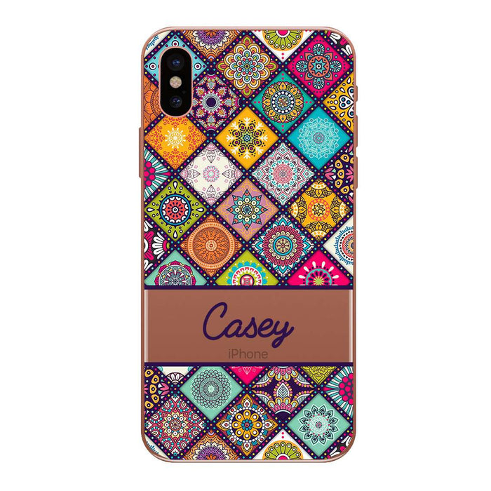 Hey Casey! Mandala Patchwork Phone Case for iPhone Samsung Huawei