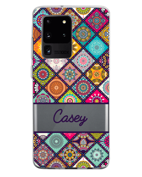 Hey Casey! Mandala Patchwork Phone Case for iPhone Samsung Huawei