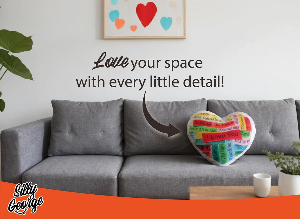 Silly George - Heart Cushions