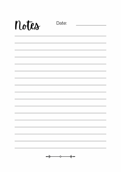 Note book with blank pages