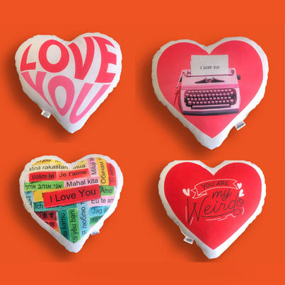 Silly George - Heart Cushions