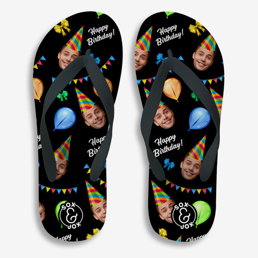 Sox & Jox Custom Birthday design Flip Flop