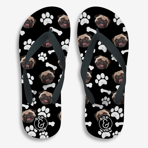 Sox & Jox Custom Dog Dad design Flip Flop
