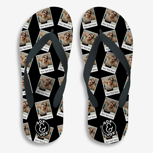 Sox & Jox Custom Polaroid design Flip Flop