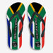 Sox & Jox Custom SA Flag design Flip Flop
