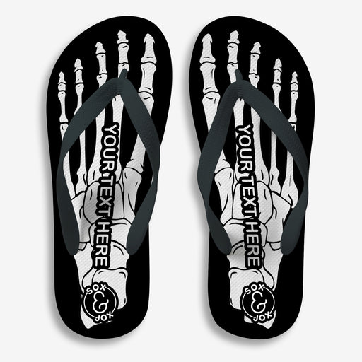 Sox & Jox Custom Skeleton design Flip Flop